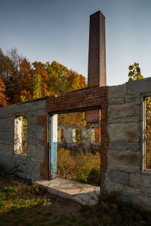 Factory ruins at Matson Hill Park, Glastonbury, CT