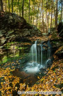 Ayer's Gap Falls, Bailey Brook, Ayer's Gap Preserve (Bailey's Ravine), Franklin, Connecticut