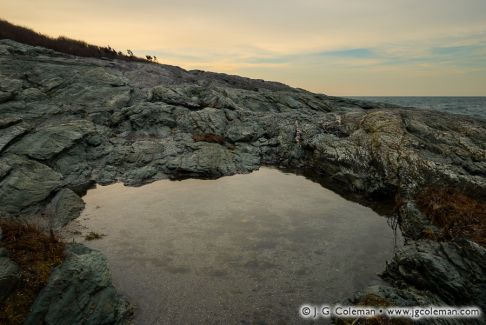 Castle Hill beside Narraganset Bay, Newport, Rhode Island