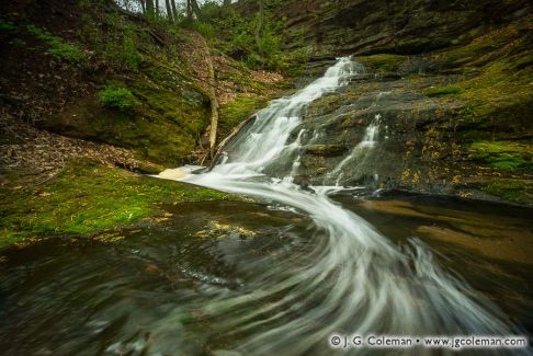 Lower Center Springs Falls, Center Springs Park, Manchester, Connecticut