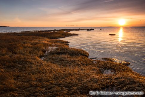 Long Island Sound at Greenwich Point Park, Greenwich, Connecticut