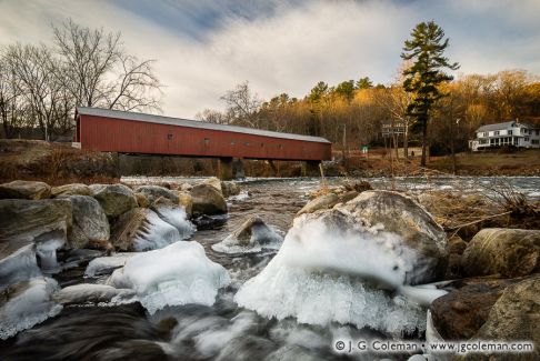 West Cornwall Covered Bridge over the Housatonic River, Cornwall, Connecticut