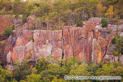 Cliffs of East Peak, Hubbard Park, Meriden, Connecticut