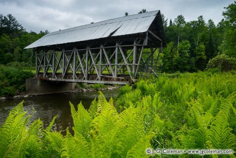 Lord's Creek Covered Bridge over the Black River, Irasburg, Vermont