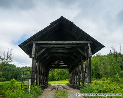 Lord's Creek Covered Bridge over the Black River, Irasburg, Vermont