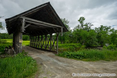 Lord's Creek Covered Bridge over the Black River, Irasburg, Vermont