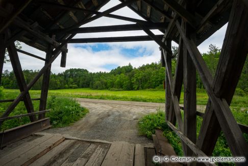 Lord's Creek Covered Bridge over the Black River, Irasburg, Vermont