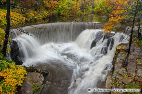 Pequabuck Falls on the Pequabuck River, Plymouth, Connecticut