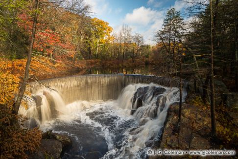 Pequabuck Falls on the Pequabuck River, Plymouth, Connecticut