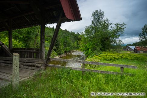 Randall Covered Bridge (a.k.a. Old Burrington Bridge) over the East Branch of the Passumpsic River, Lyndon, Vermont