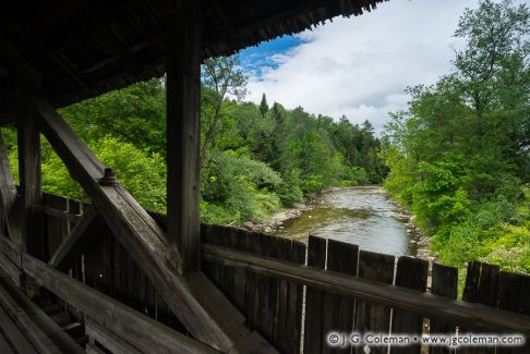 Randall Covered Bridge (a.k.a. Old Burrington Bridge) over the East Branch of the Passumpsic River, Lyndon, Vermont