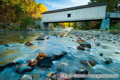 Old Comstock Covered Bridge over the Salmon River,<br/> East Hampton, Connecticut