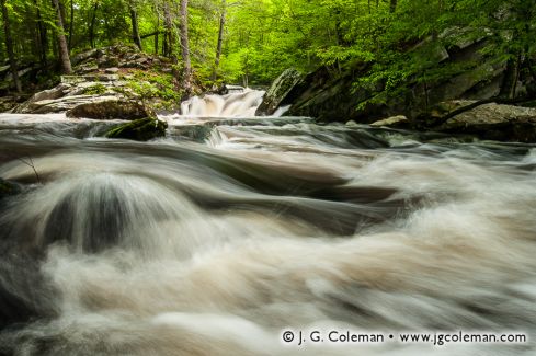 Saugatuck Falls on the Saugatuck River, Saugatuck Falls Natural Area, Redding, Connecticut