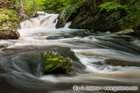 Saugatuck Falls on the Saugatuck River, Saugatuck Falls Natural Area, Redding, Connecticut