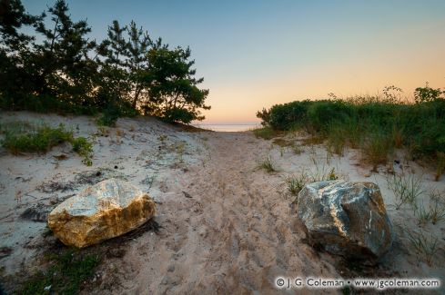 West Beach along Westbrook Harbor, Westbrook, Connecticut