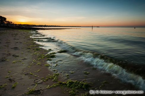 West Beach along Westbrook Harbor, Westbrook, Connecticut